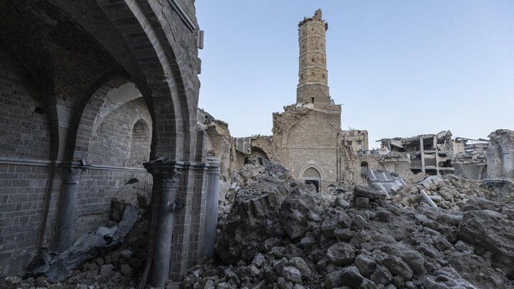 گزارش تصویری | رژیم صهیونیستی ۱۱۰۹ مسجد را در نوار غزه ویران کرد