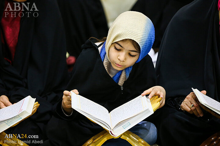 تقرير مصور/ مشاركة الصائمين والصائمات في ختمة القرآن الكريم في حرم السيدة المعصومة (ع)