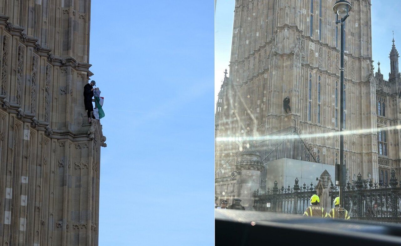 Bendera Palestin Dikibar Di Big Ben di London