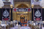 Al-Abbas holy shrine publishes black banners on death anniversary of great Lady Khadija (+Photos)