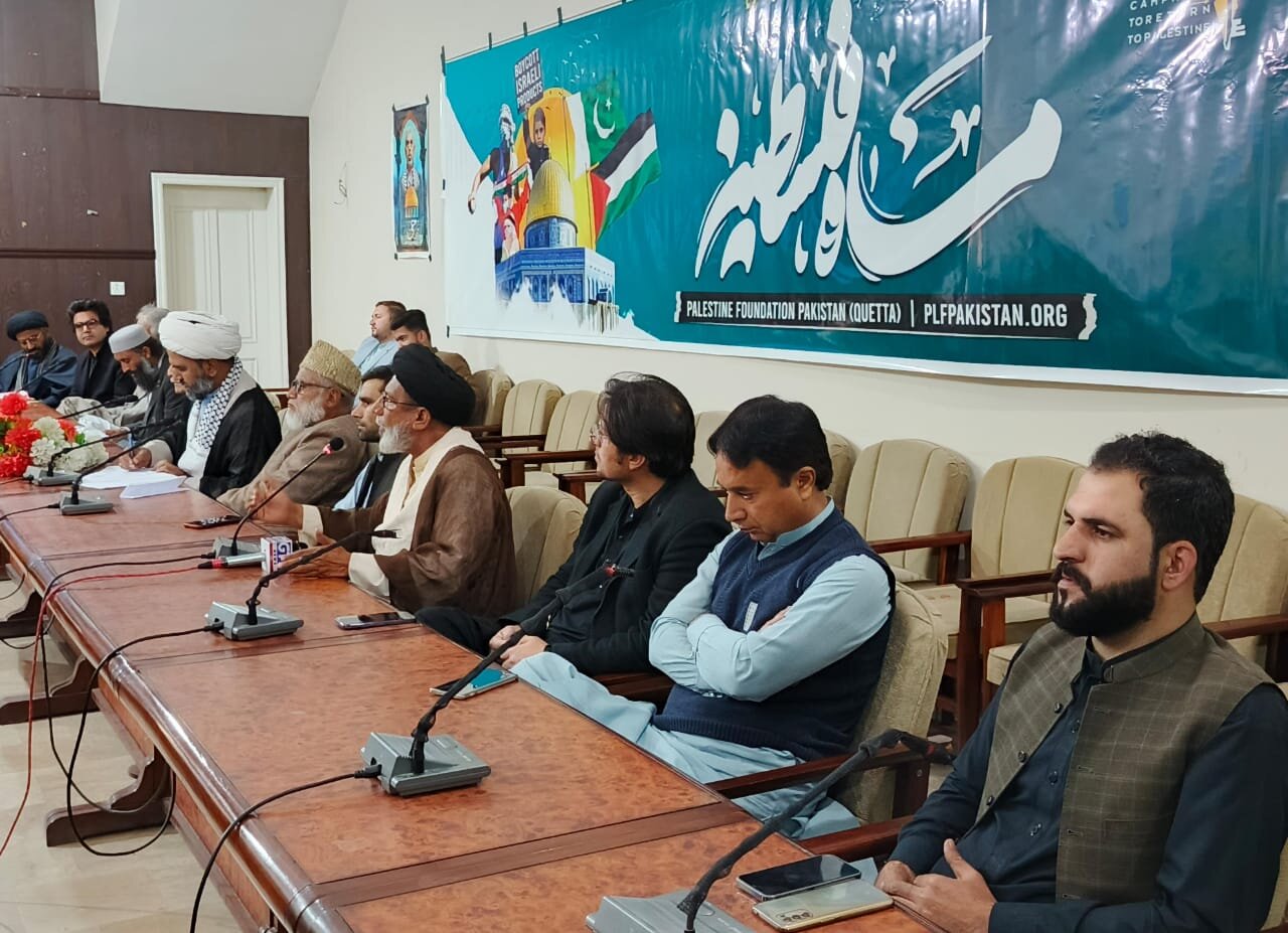 کنفرانس سالانه فلسطین در کویته برگزار شد/ تاکید علمای پاکستان بر حمایت از فلسطینیان