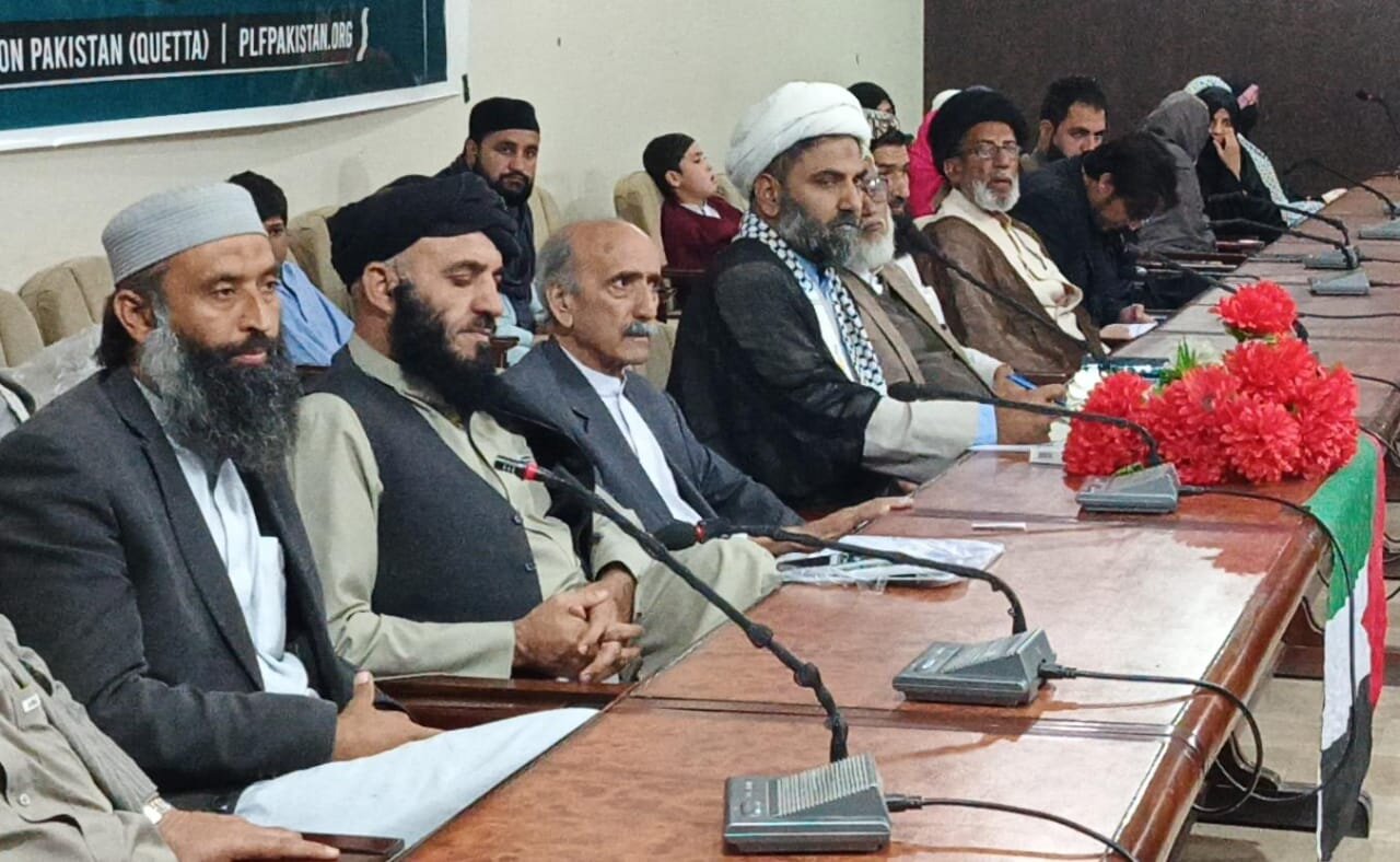 کنفرانس سالانه فلسطین در کویته برگزار شد/ تاکید علمای پاکستان بر حمایت از فلسطینیان