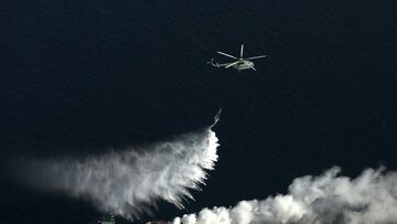 Успех иранских, китайских и российских команд в тушении пожаров во время совместных учений «Пояс морской безопасности 2025»