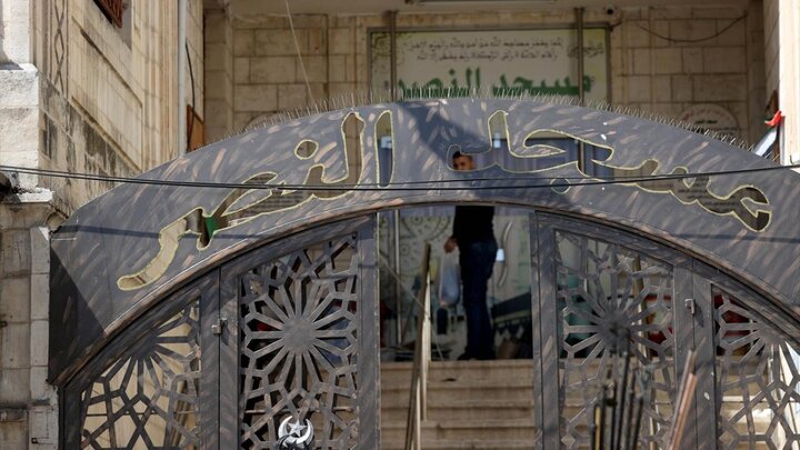 تعمیر مسجد النصر در شهر نابلس
