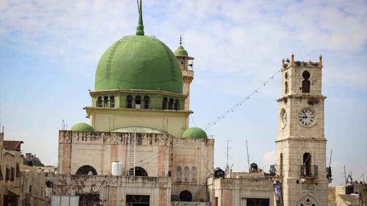 تعمیر مسجد النصر در شهر نابلس