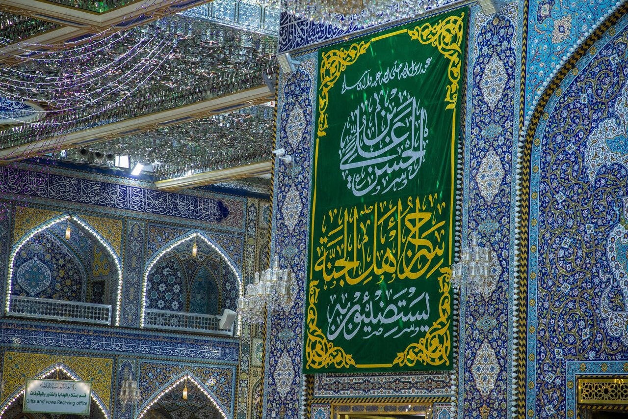 آذین بندی آستان مقدس عباسی در سالروز میلاد امام حسن(ع) + عکس