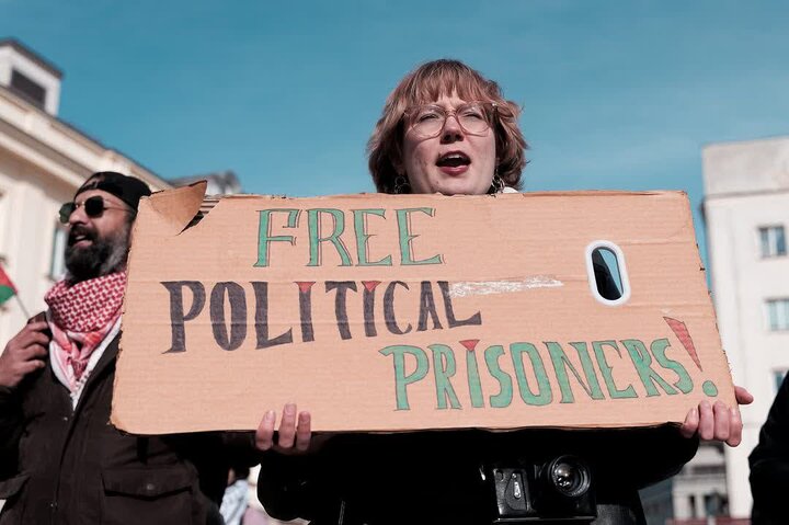 تظاهرات همبستگی با مردم فلسطین در ورشو