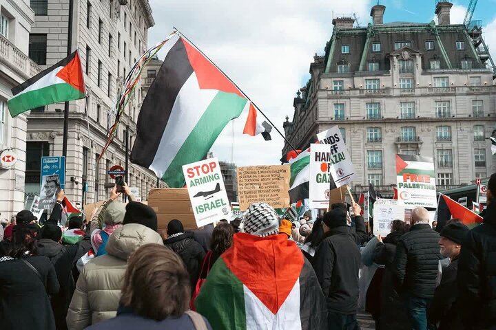 تظاهرات همبستگی با مردم مظلوم فلسطین در لندن