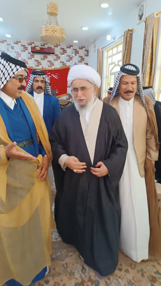 شیوخ عشایر عراق با دبیرکل مجمع جهانی اهلبیت(ع) دیدار کردند + تصاویر