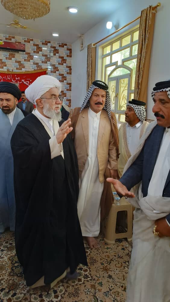 شیوخ عشایر عراق با دبیرکل مجمع جهانی اهلبیت(ع) دیدار کردند + تصاویر