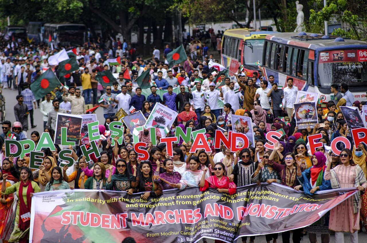 University students across Bangladesh join global strike in solidarity with Gaza