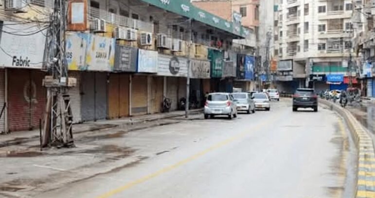 Businesses shut down in Karachi in solidarity with oppressed Palestinians