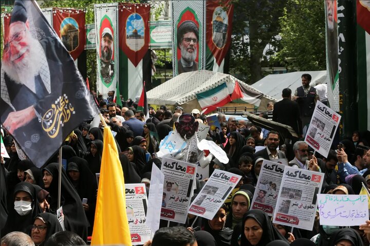 Siyonist İsrail'in Gazze saldırıları İran'da protesto