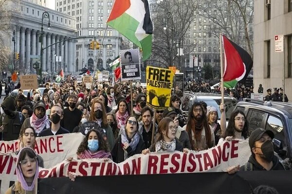 Weit verbreitete Demonstration der Völker der Welt zur Verurteilung israelischer Verbrechen in Gaza