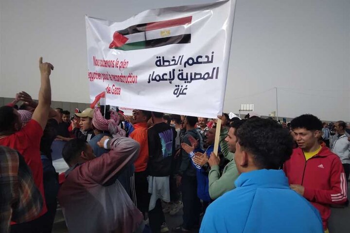 تقرير مصور/ مظاهرات حاشدة بالعريش المصرية تندد بجرائم الكيان الصهيوني بحق الفلسطينيين