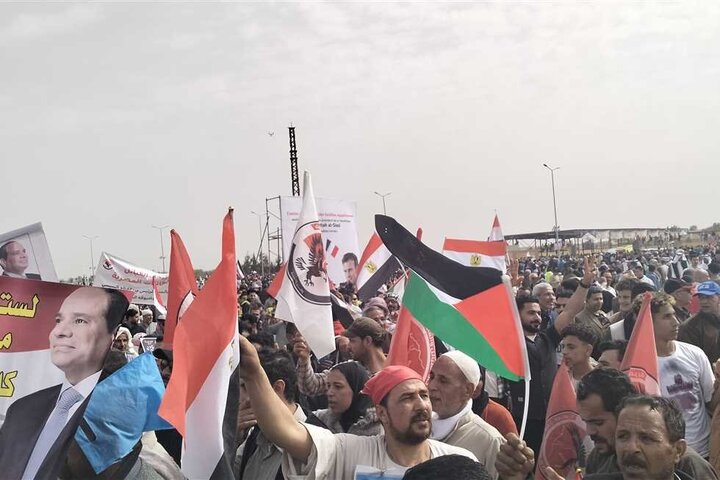 تقرير مصور/ مظاهرات حاشدة بالعريش المصرية تندد بجرائم الكيان الصهيوني بحق الفلسطينيين
