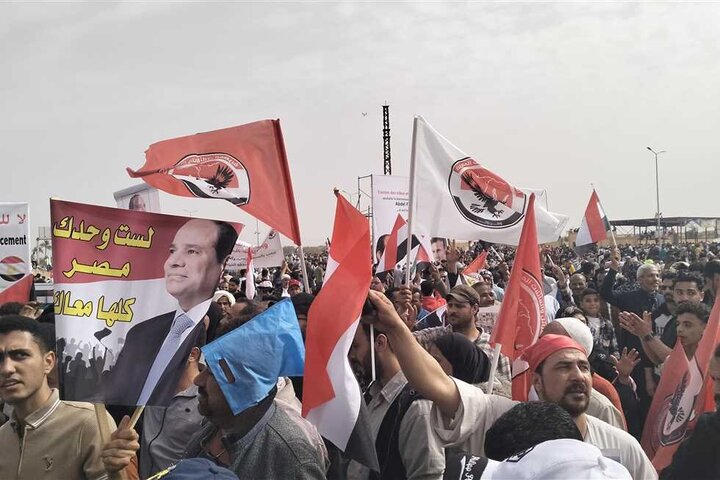 تقرير مصور/ مظاهرات حاشدة بالعريش المصرية تندد بجرائم الكيان الصهيوني بحق الفلسطينيين