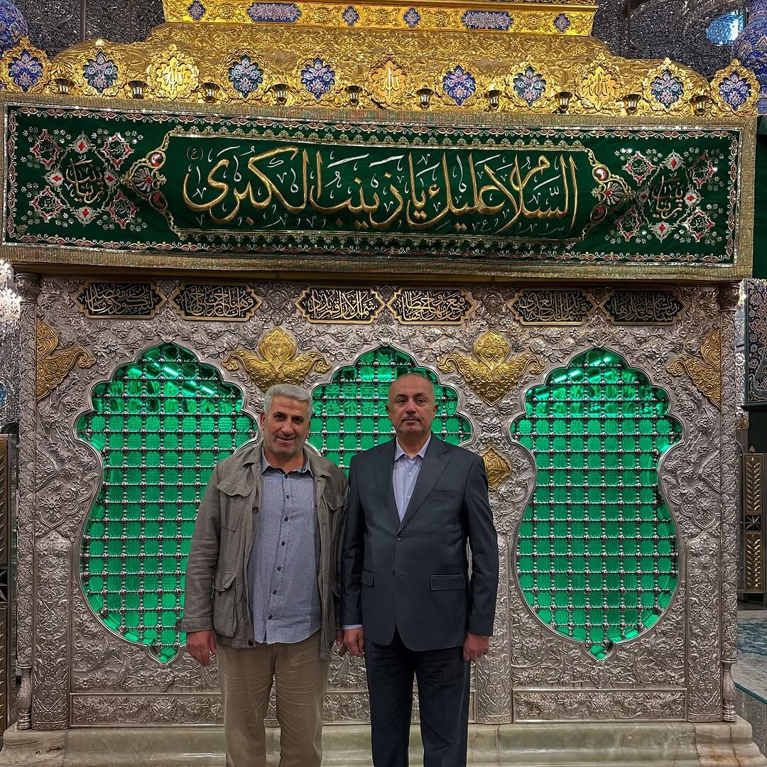 سفیر عراق در سوریه به زیارت حرم حضرت زینب(س) تشرف پیدا کرد + تصاویر