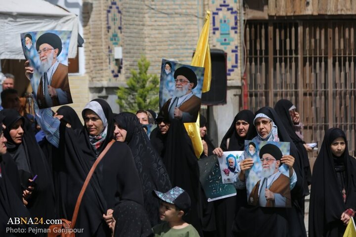 تقرير مصور/ احتشاد العاملين بالسوق بمدينة اصفهان استنكارا لجرائم الكيان الصهيوني في غزة