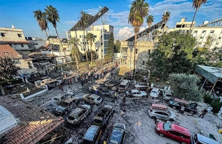 صهیونیست‌ها بیمارستان المعمدانی را از خدمت‌رسانی خارج کردند
