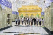 تقرير مصور/ إنهاء أعمال غسل الحرم الطاهر لمرقد أبي الفضل العباس (عليه السلام) وفرشه وتعطيره