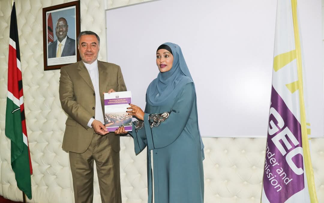 Mshauri wa Utamaduni wa Ubalozi wa Iran, Nairobi Dkt. Ali Pourmarjan amtembelea Mwenyekiti wa Tume ya Kitaifa ya Usawa wa Jinsia ya Kenya Mhe. Rehema