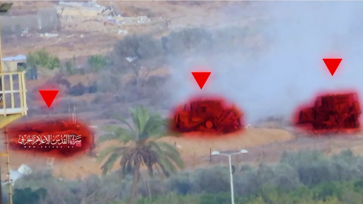 فيديو | سرايا القدس تعرض مشاهد لقصف العدو في نتساريم والسيطرة مسيرتين صهيونية