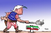 كاريكاتير / ترامب والمفاضات مع إيران