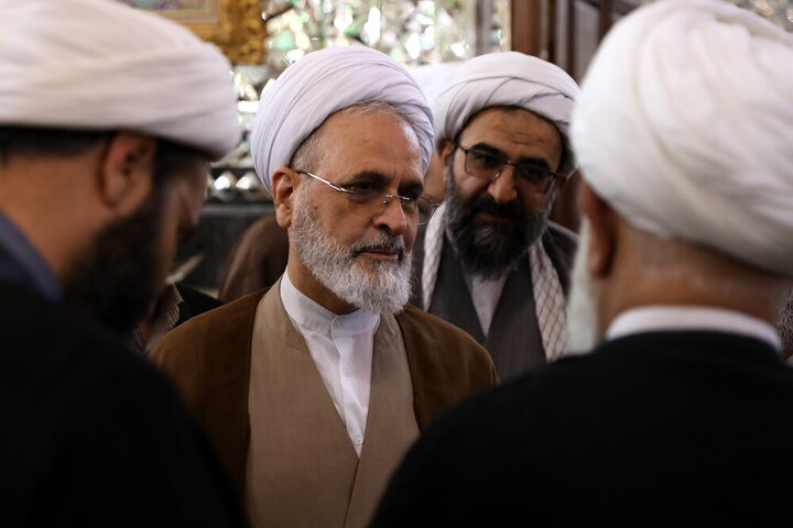 حضور آیت‌الله اعرافی در حرم حضرت عبدالعظیم
