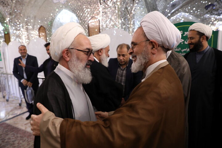 حضور آیت‌الله اعرافی در حرم حضرت عبدالعظیم