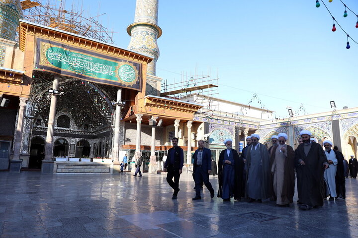 حضور آیت‌الله اعرافی در حرم حضرت عبدالعظیم