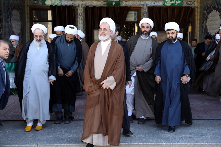 حضور آیت‌الله اعرافی در حرم حضرت عبدالعظیم