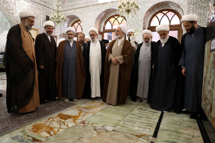 حضور آیت‌الله اعرافی در حرم حضرت عبدالعظیم