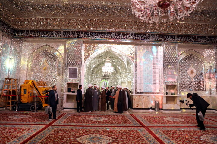 حضور آیت‌الله اعرافی در حرم حضرت عبدالعظیم