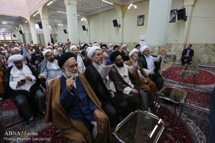 Photos: Isfahan clerics gather to condemn crimes of Zionist regime