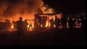 Ҳамлаи режими саҳюнистӣ ба чодарҳои оворагони фаластинӣ ; Ҳадаф қарор гирифтан 3 танки Меркаваи Исроил