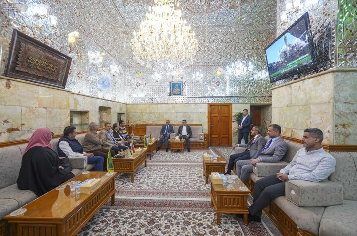 تقرير مصور/ زيارة الوفد الجامعي من مصر الى العتبة العلوية المقدسة في النجف الأشرف