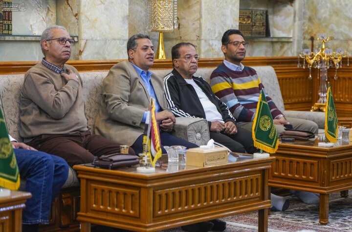 تقرير مصور/ زيارة الوفد الجامعي من مصر الى العتبة العلوية المقدسة في النجف الأشرف