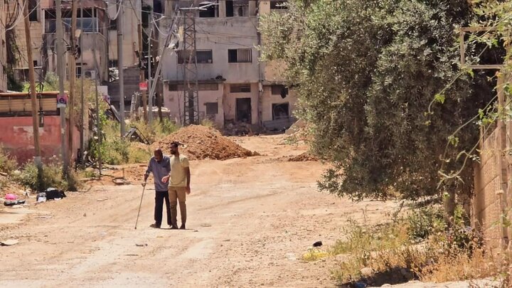 مشاهد جديدة من داخل مخيم جنين الذي دمره الاحتـلال وشرد سكانه