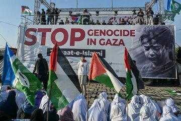 Maandamano ya makubwa ya kuisapoti “Gaza” Yafanyika Islamabad: Hafidh Naeem atoa wito wa mgomo wa kitaifa na kususia bidhaa za Israel + Video