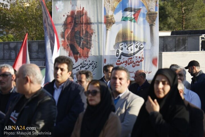 Photos: Tabriz media activists, journalists gather in support of oppressed people of Gaza