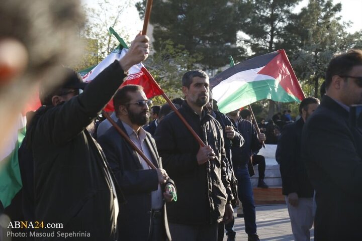 Photos: Tabriz media activists, journalists gather in support of oppressed people of Gaza