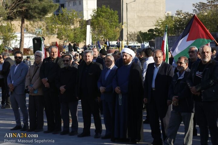 Photos: Tabriz media activists, journalists gather in support of oppressed people of Gaza
