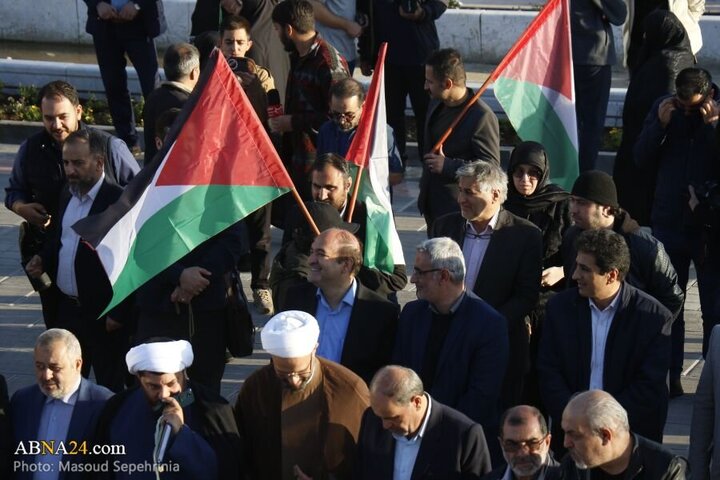 Photos: Tabriz media activists, journalists gather in support of oppressed people of Gaza