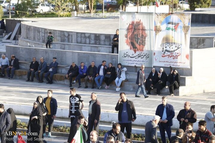 Photos: Tabriz media activists, journalists gather in support of oppressed people of Gaza