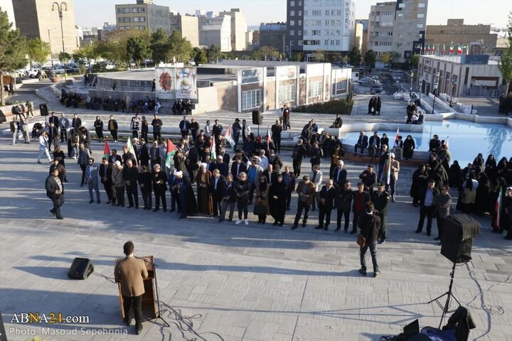 Photos: Tabriz media activists, journalists gather in support of oppressed people of Gaza