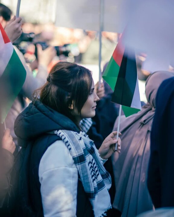 تظاهرات در حمایت از فلسطین در پایتخت آلبانی