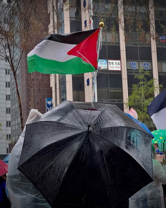 عکس خبری | تظاهرات در حمایت از فلسطین در سئول، پایتخت کره جنوبی