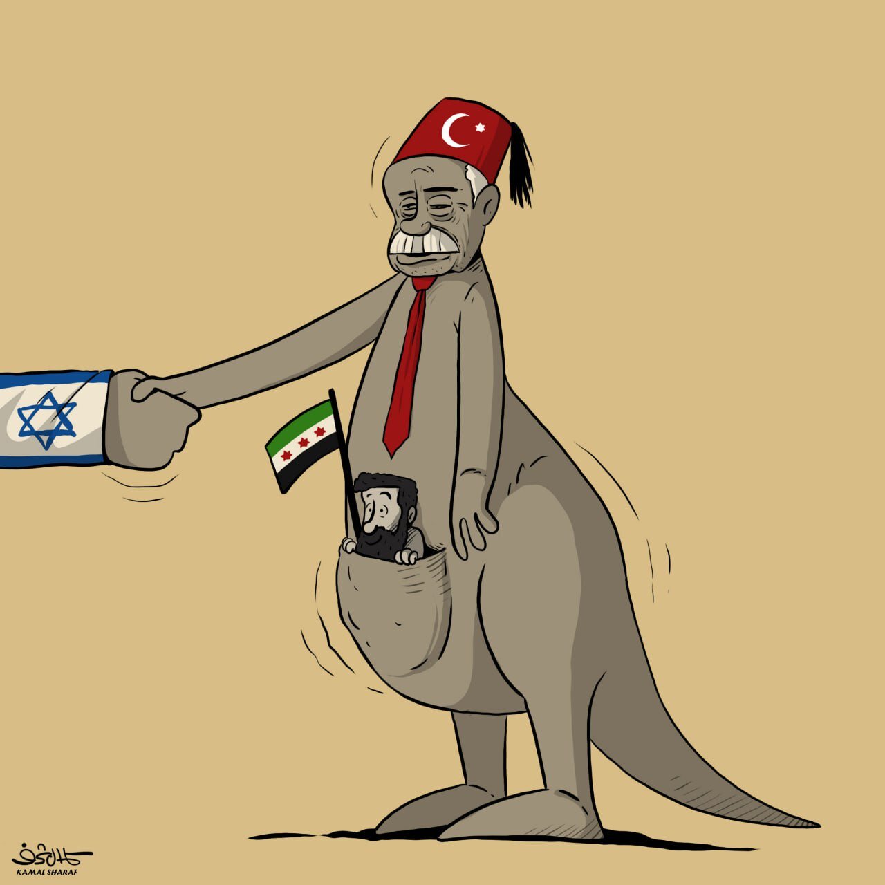كاريكاتير / محادثات تركية إسرائيلية بشأن سوريا