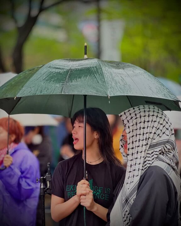Photos: Demonstration in support of Palestine held in Seoul, South Korea